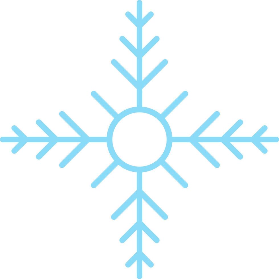 copo de nieve plano ligero icono vector