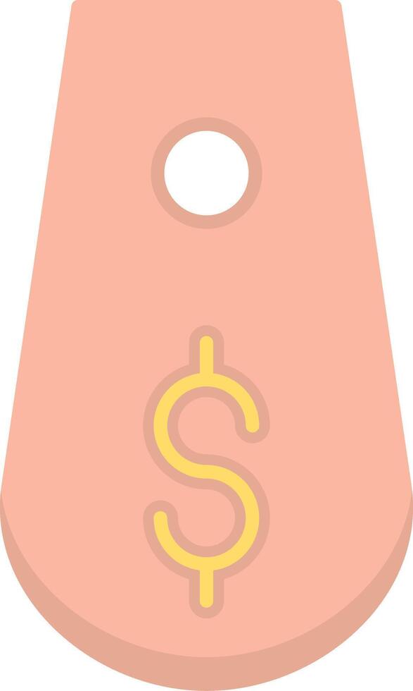 Tag Flat Light Icon vector