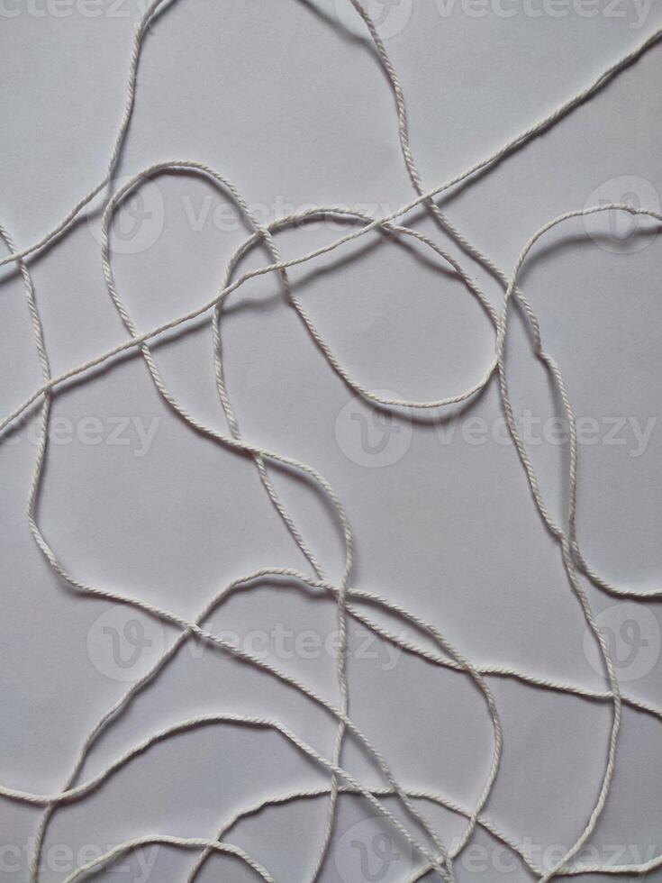 Realistic white merino wool fabric isolated on white photo