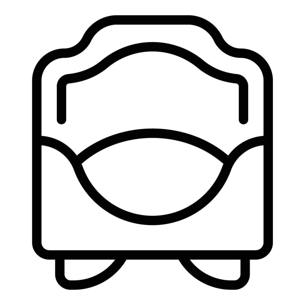 Baby potty icon outline vector. Care comfort vector