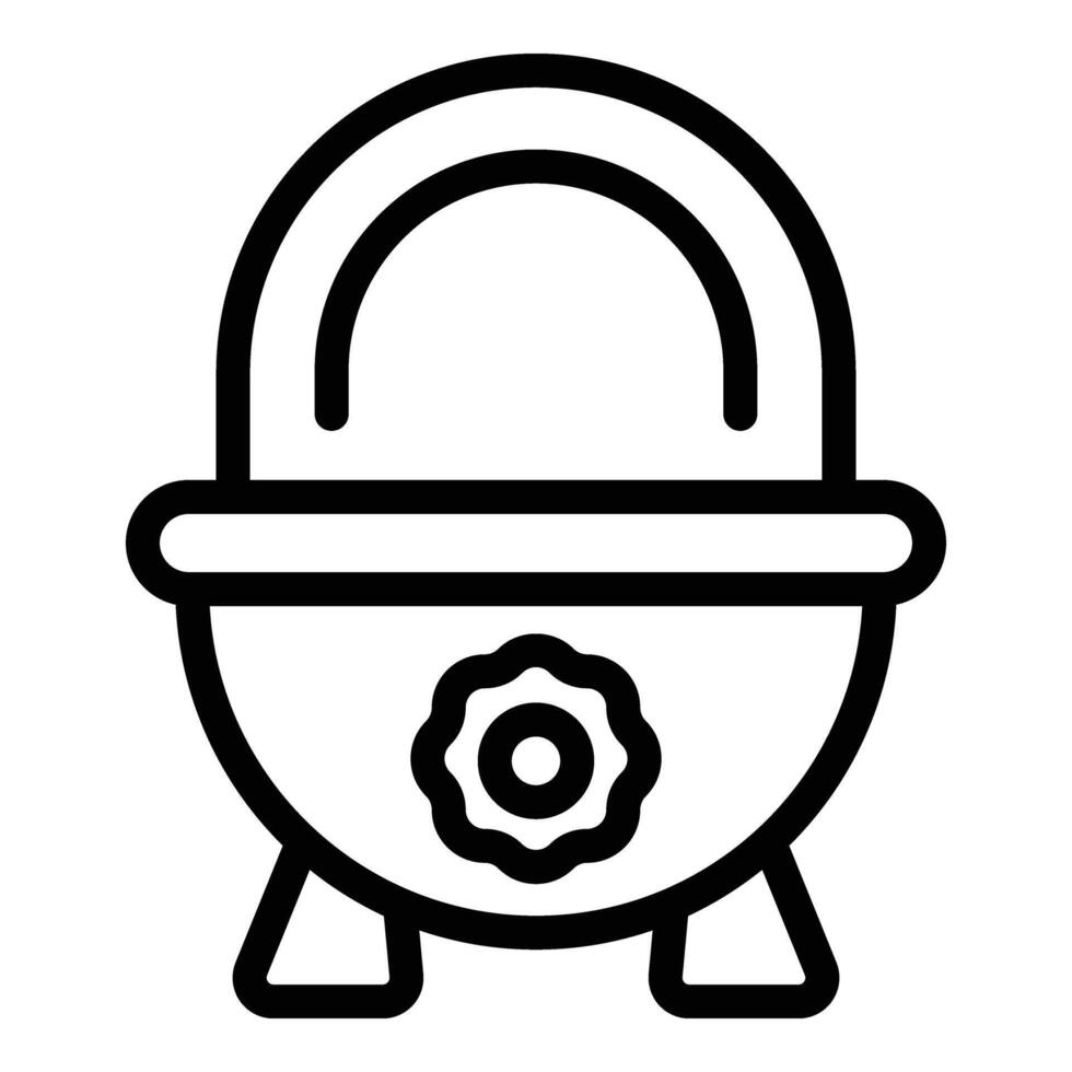 acero niño orinal icono contorno vector. Finanzas web vector