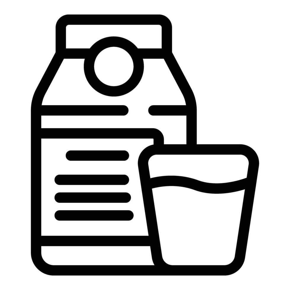 Milk drink baby icon outline vector. Care children vector