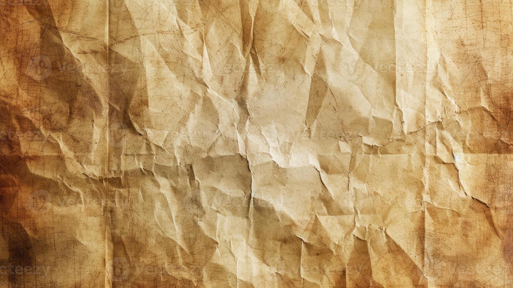 AI generated old paper canvas texture grunge background photo