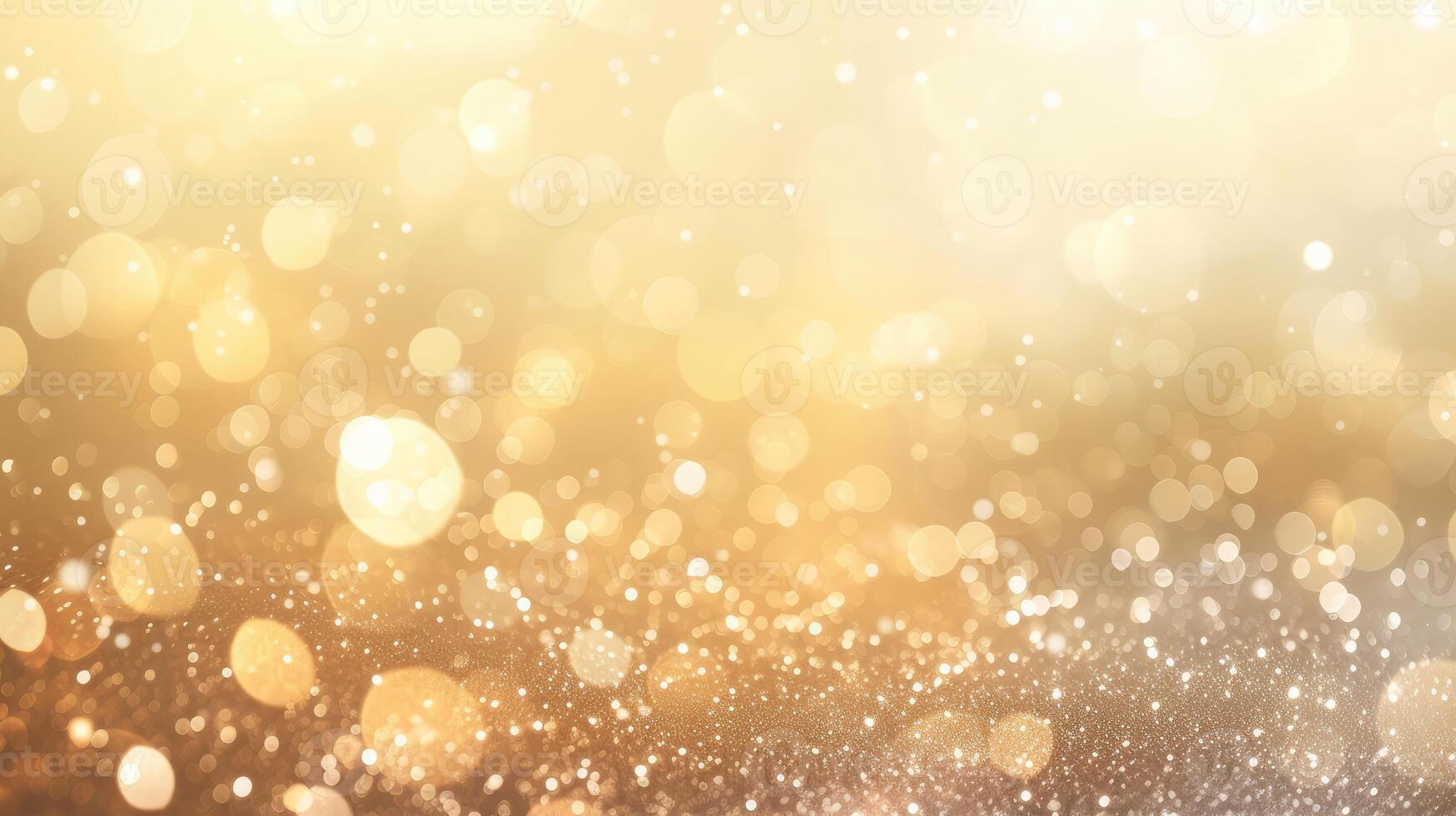 AI generated Elegant beige bokeh abstract background. Delicate blurred wallpaper texture. Template with defocused bokeh lights and copy space for business website design. photo