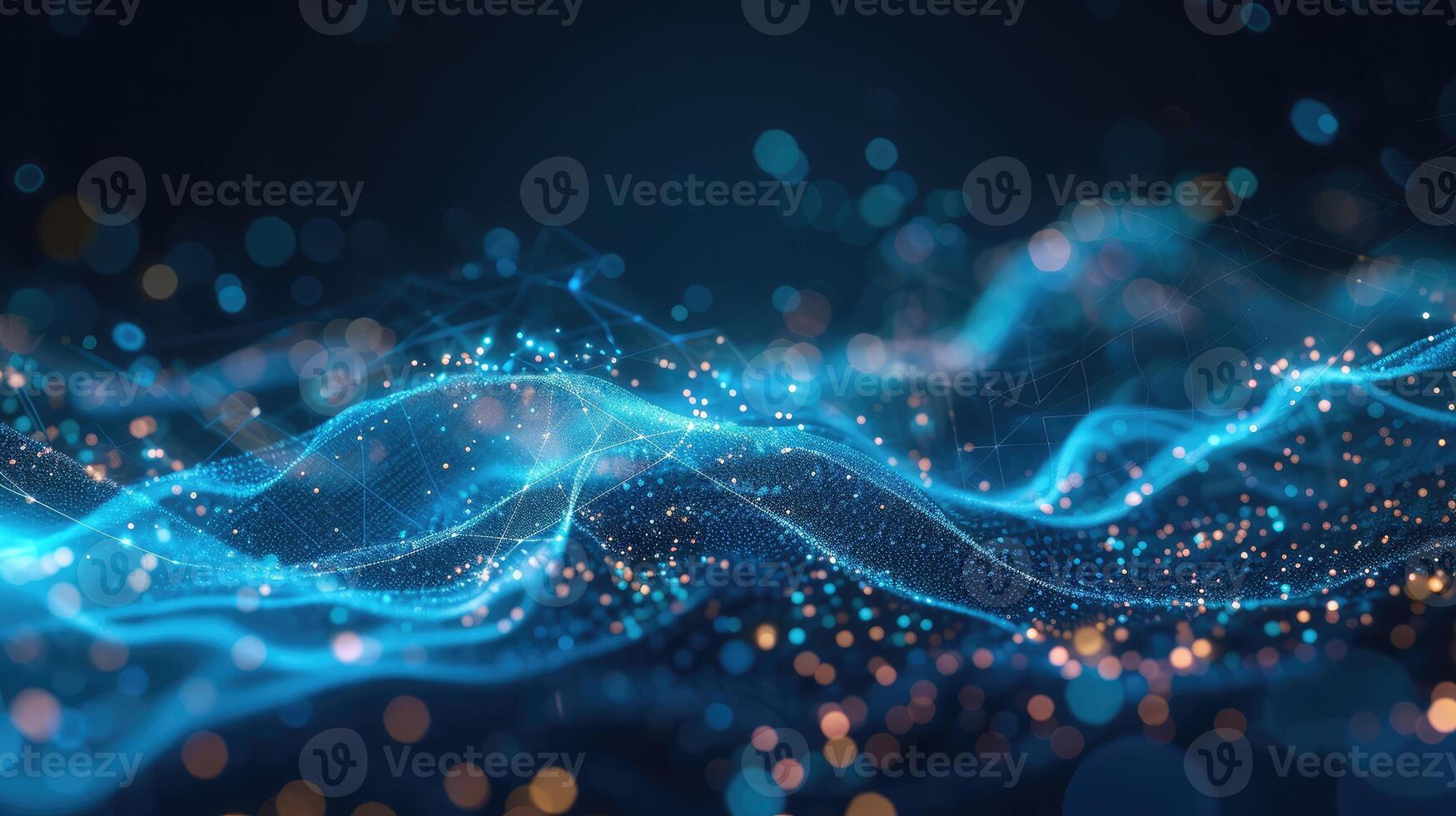 AI generated technology Business concept abstract background communication concept photo