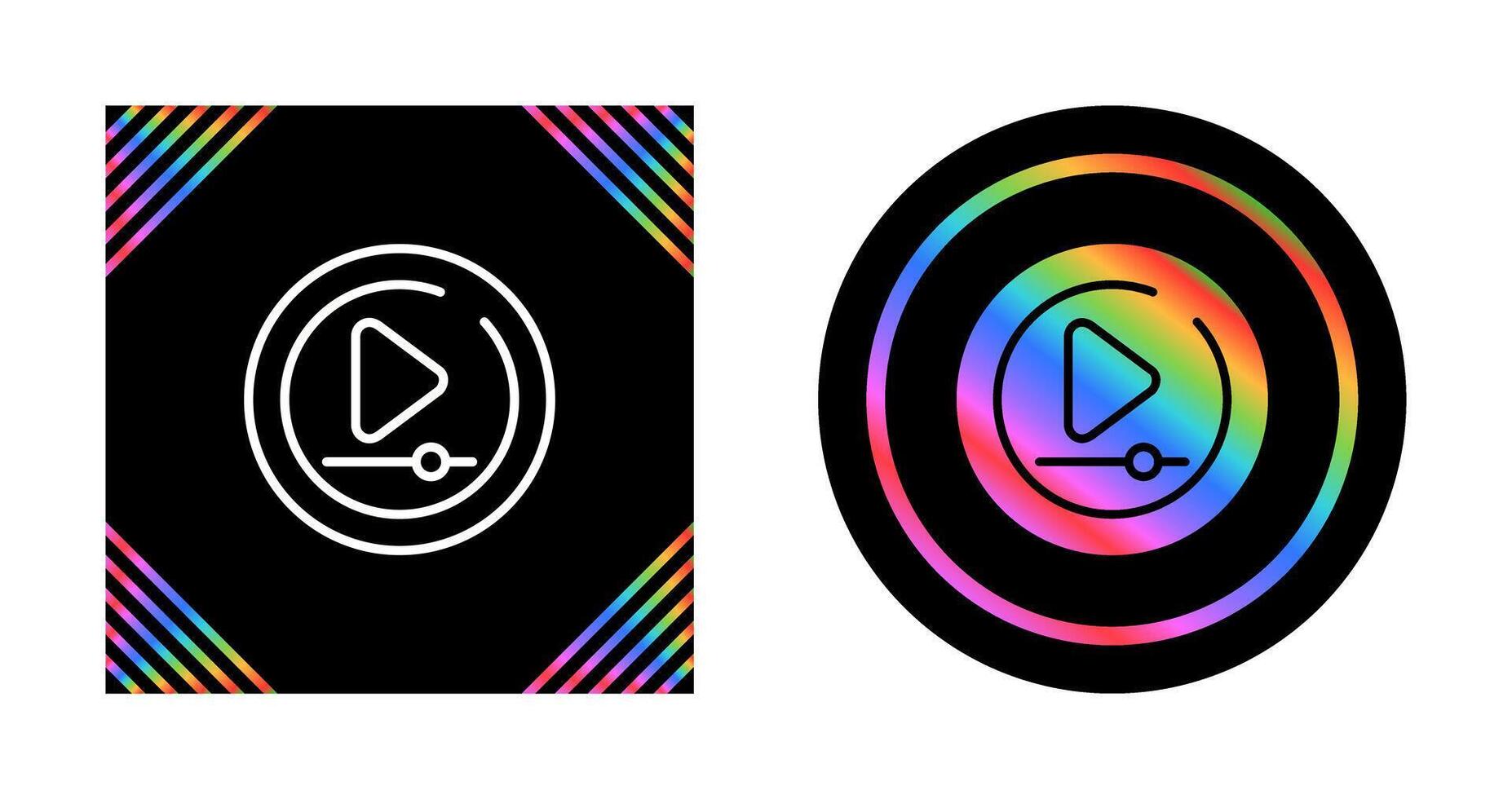 Video Play Circle Vector Icon