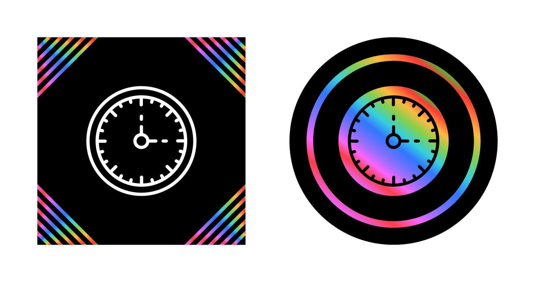 Clock Three Vector Icon