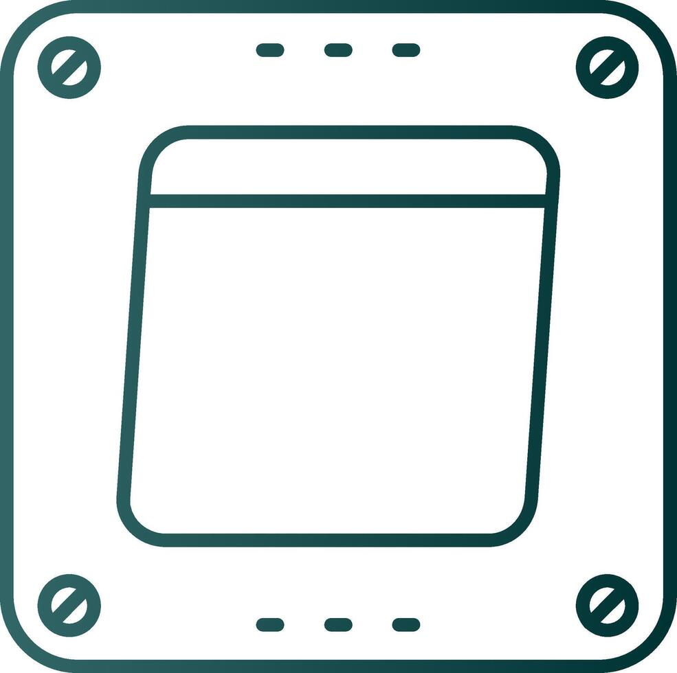 Swtich Line Gradient Green Icon vector