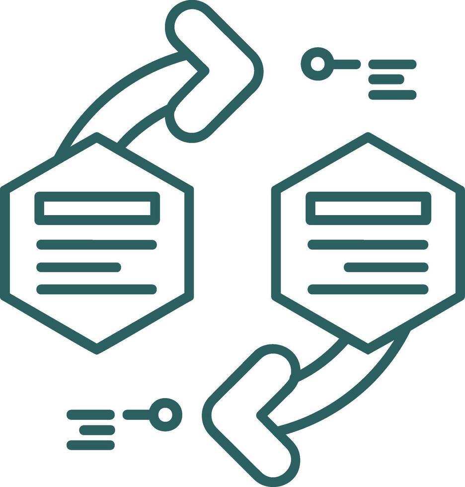 Infographic elements Line Gradient Green Icon vector