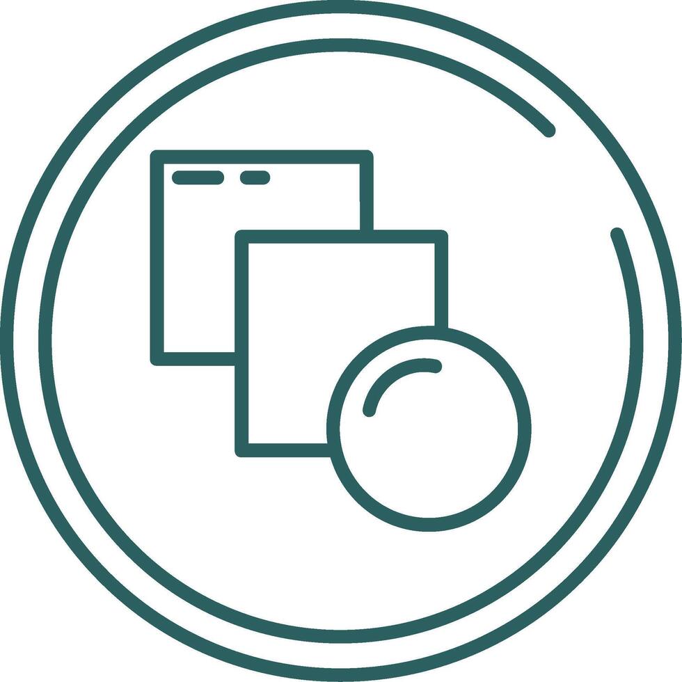 Blend Line Gradient Green Icon vector