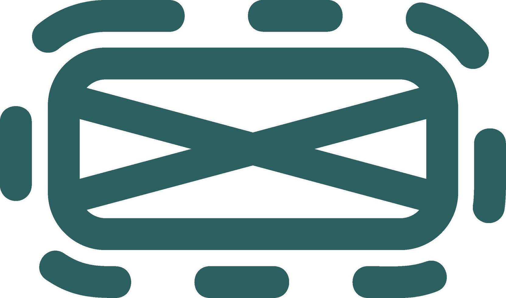 Elipse frame Line Gradient Green Icon vector
