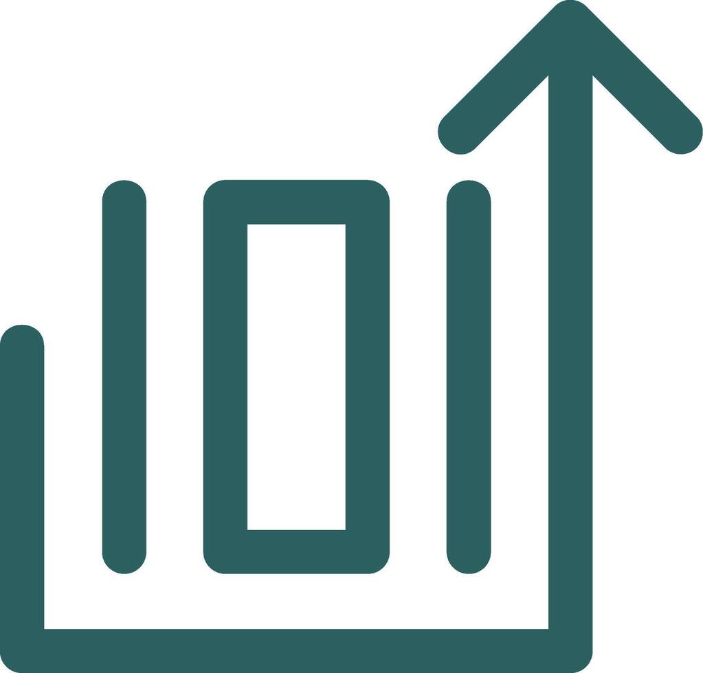 Deploy object Line Gradient Green Icon vector