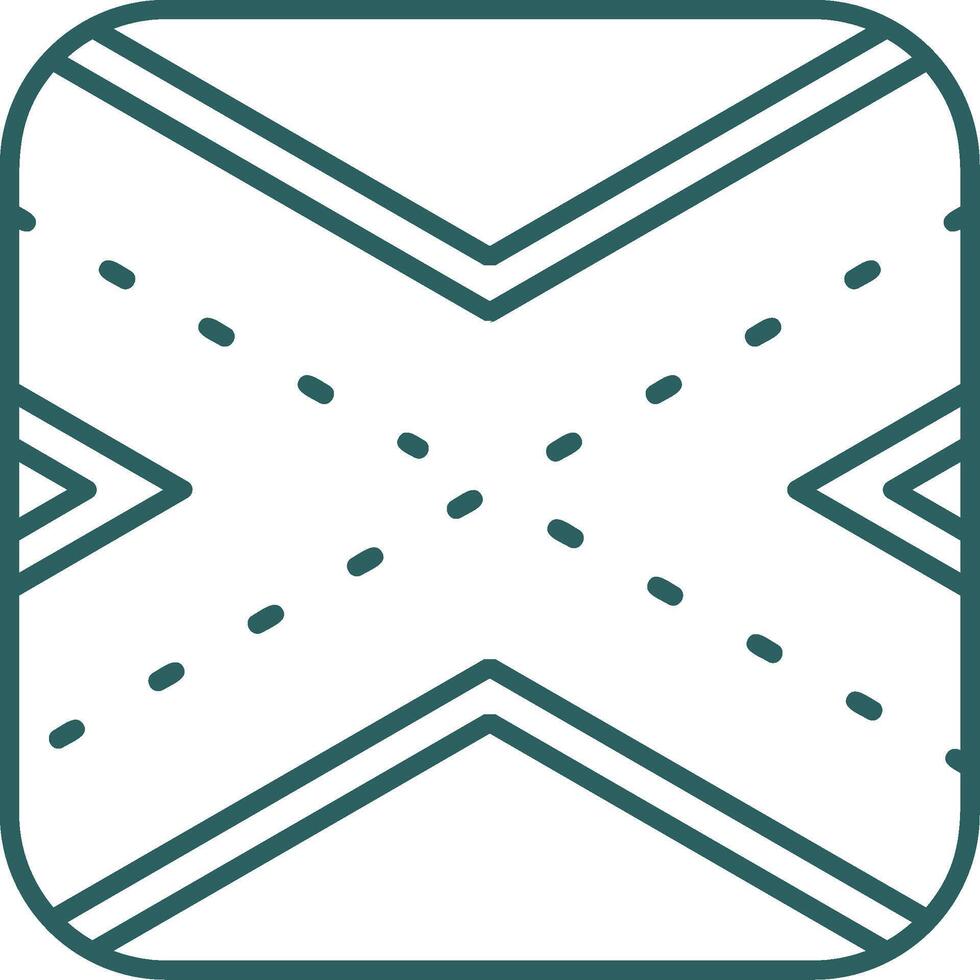 Runway Line Gradient Green Icon vector
