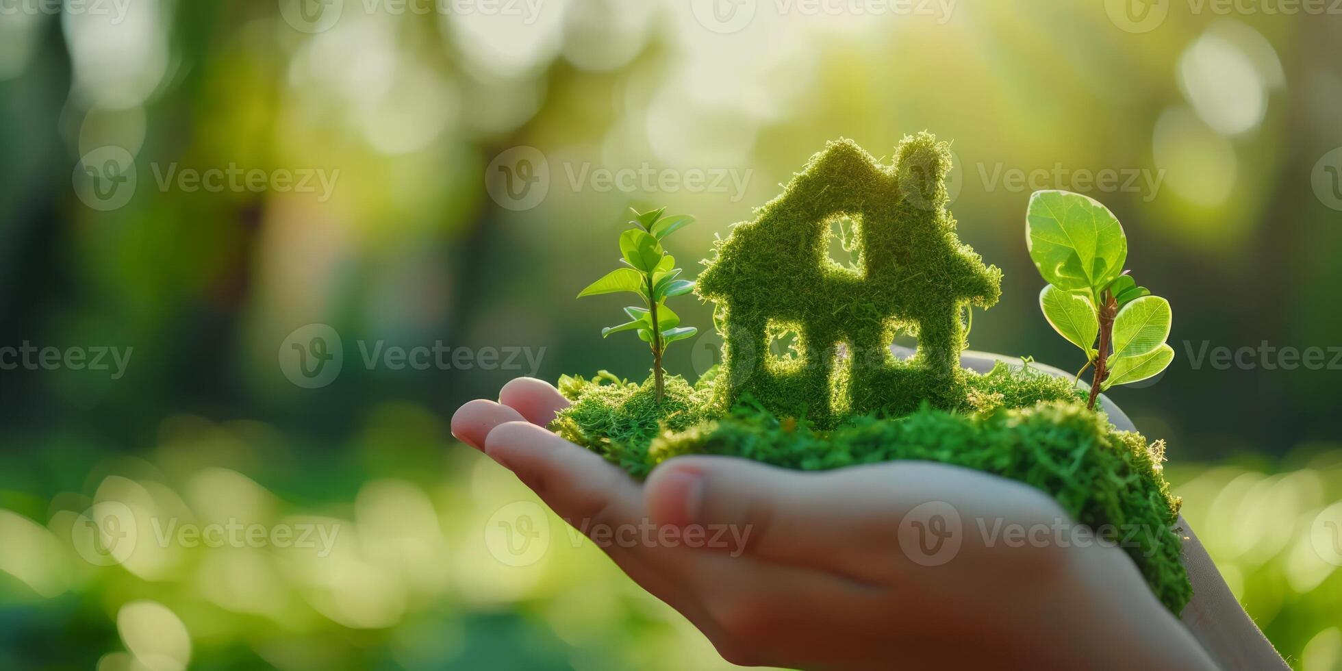 AI generated Witness the transition towards sustainable living with visuals of eco friendly practices. Zero waste lifestyles, inspire a commitment to making positive changes for a healthier planet photo