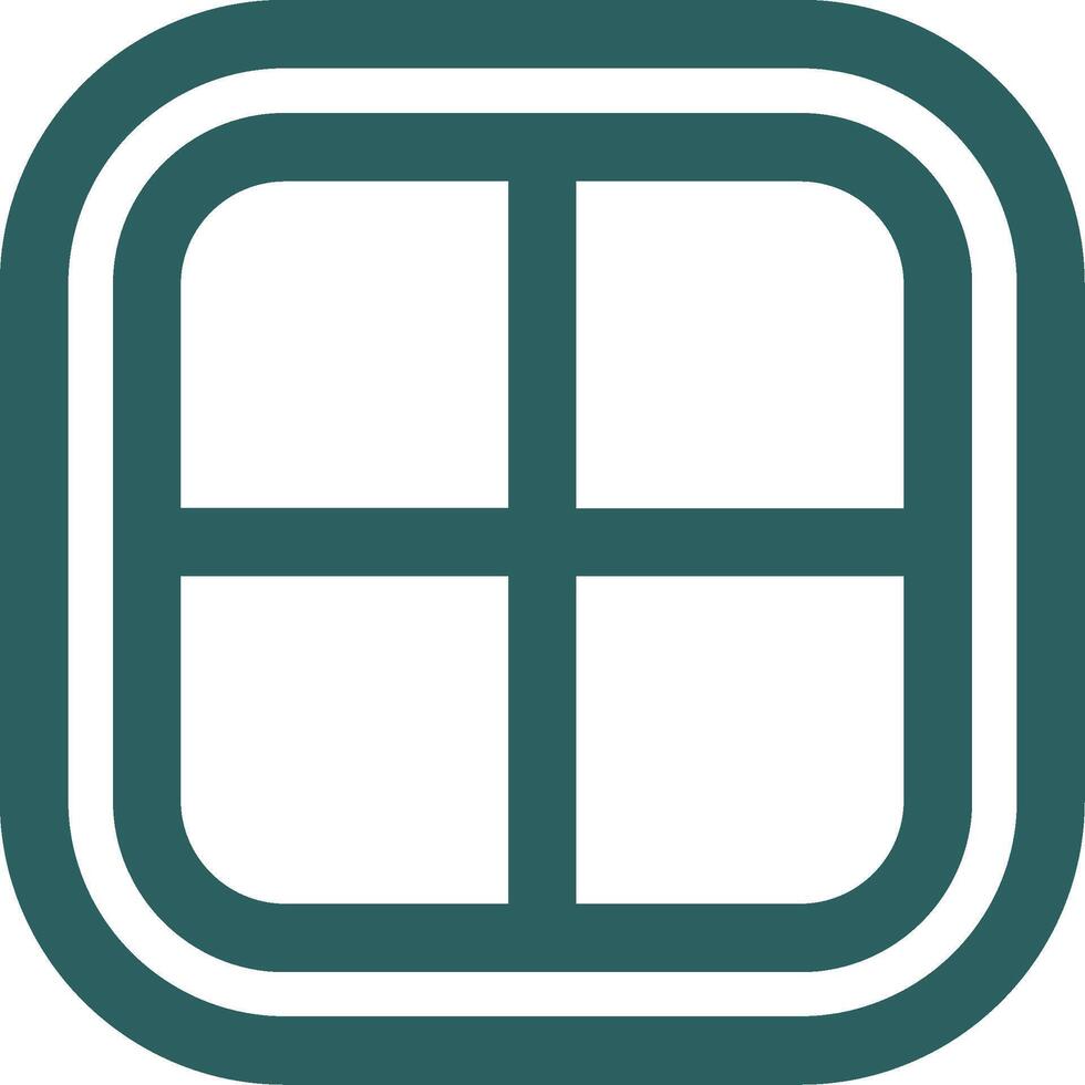 Layout Line Gradient Green Icon vector