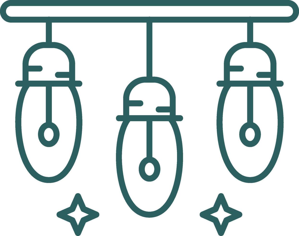 Lights Line Gradient Green Icon vector