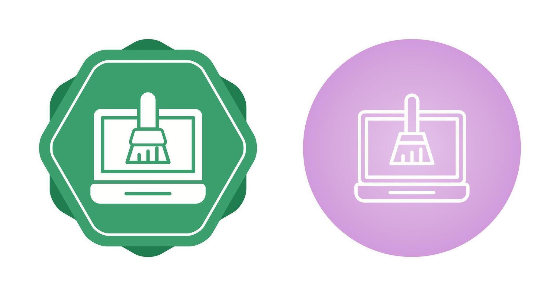 Disk Cleanup Vector Icon