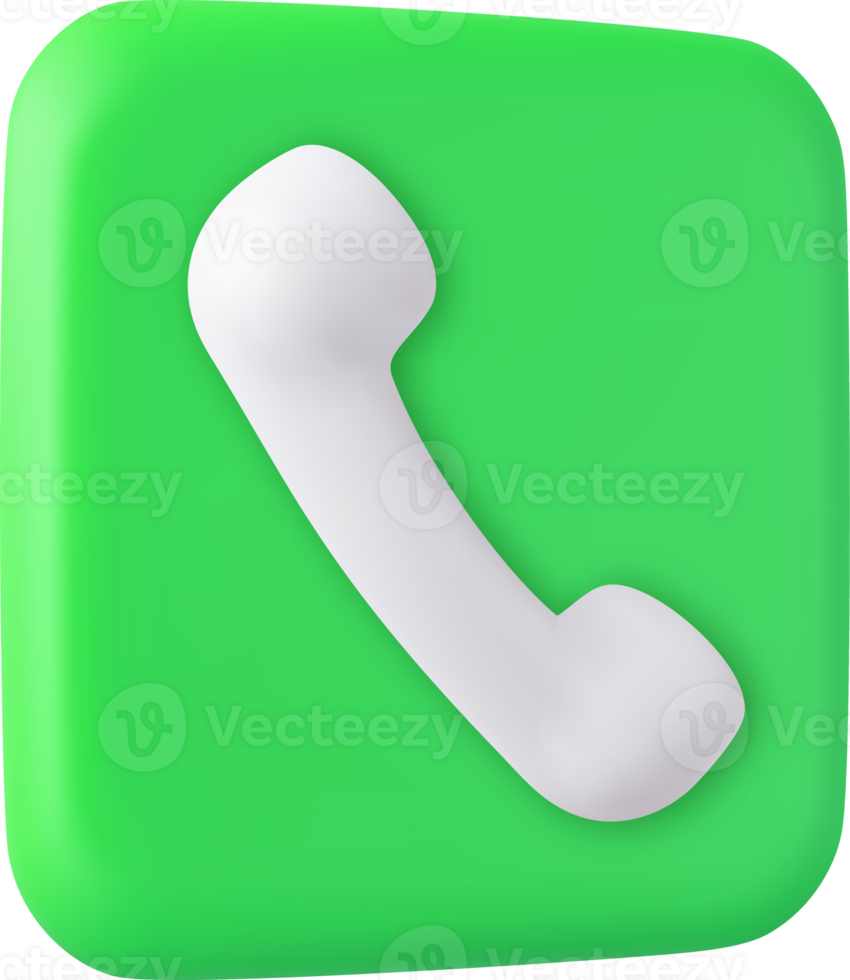 3d Speech cloud with handset. png