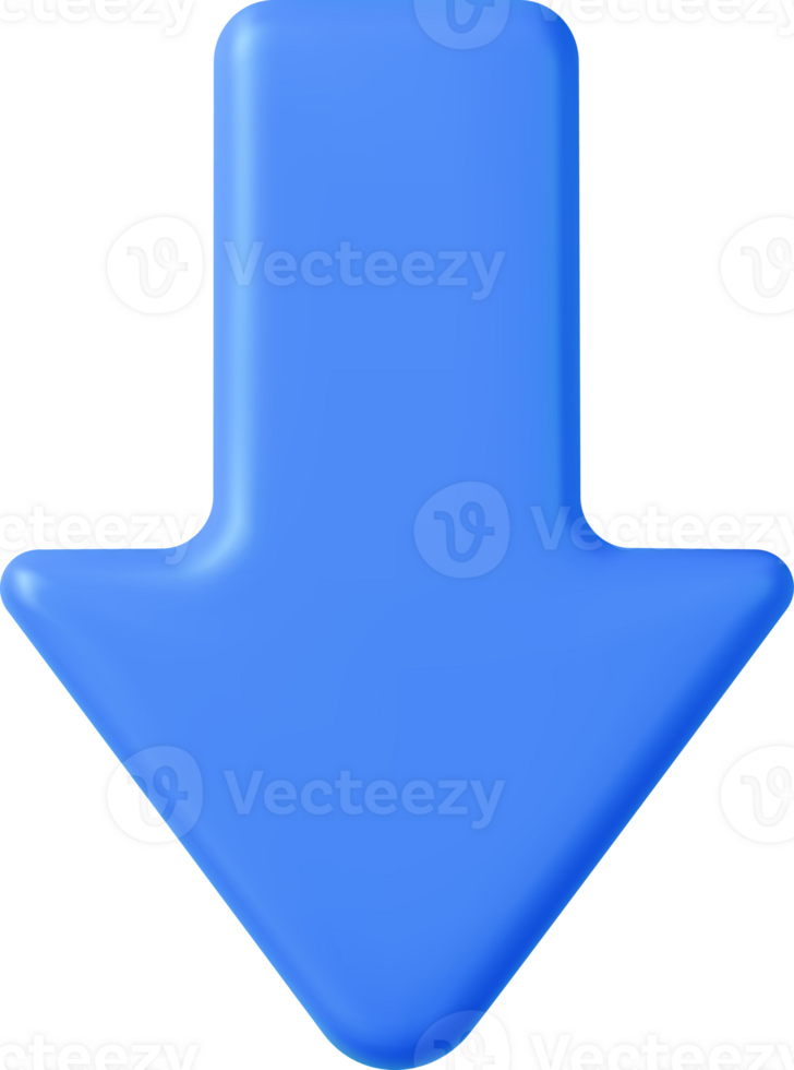 3d Arrow pointer, mouse cursor. png