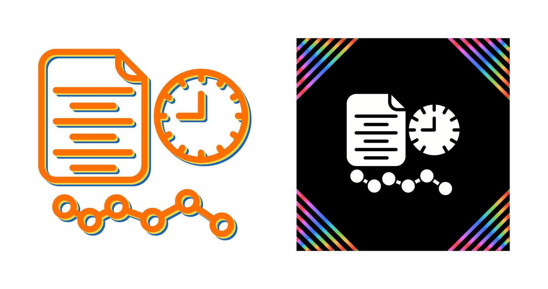 Time Series Analysis Vector Icon