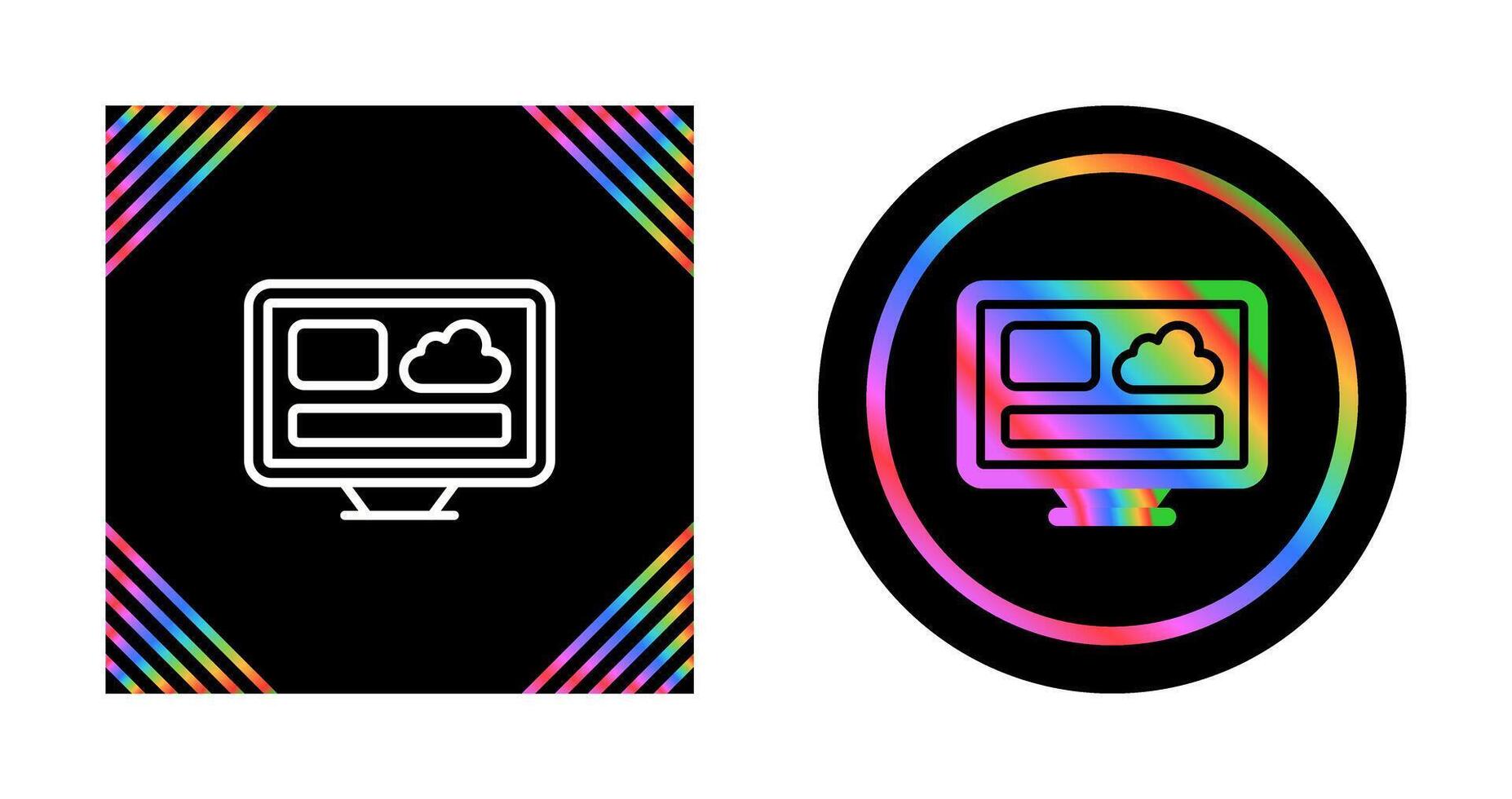 Desktop Vector Icon