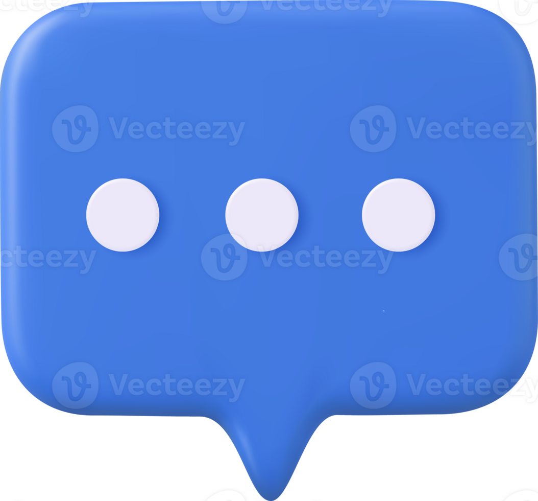 3d Chat bubble png