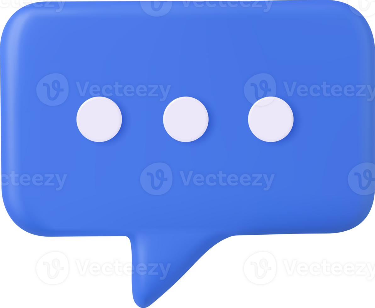 3d Chat bubble png