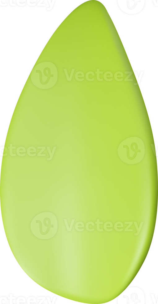 3d realistic green leaf png
