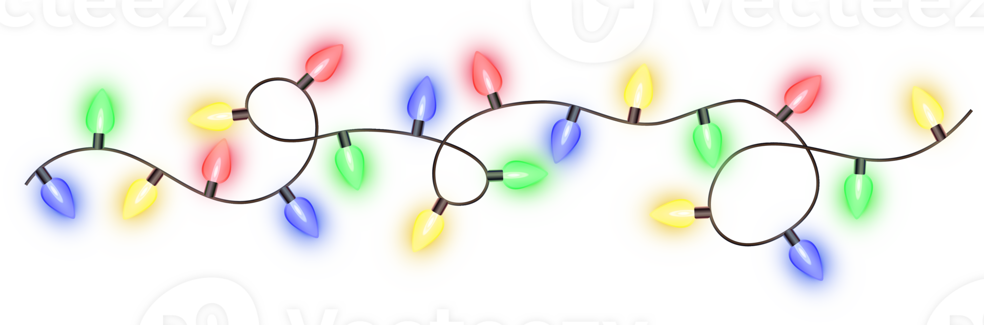 Christmas color lights png