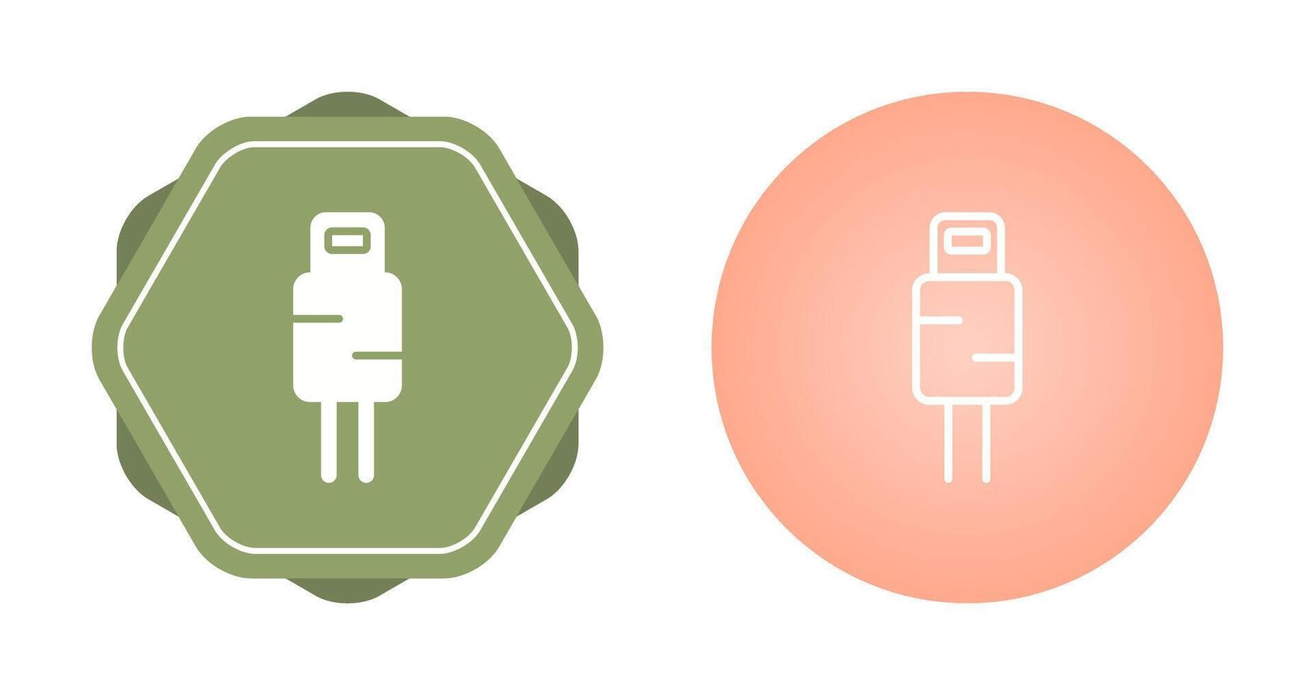 icono de vector de cable