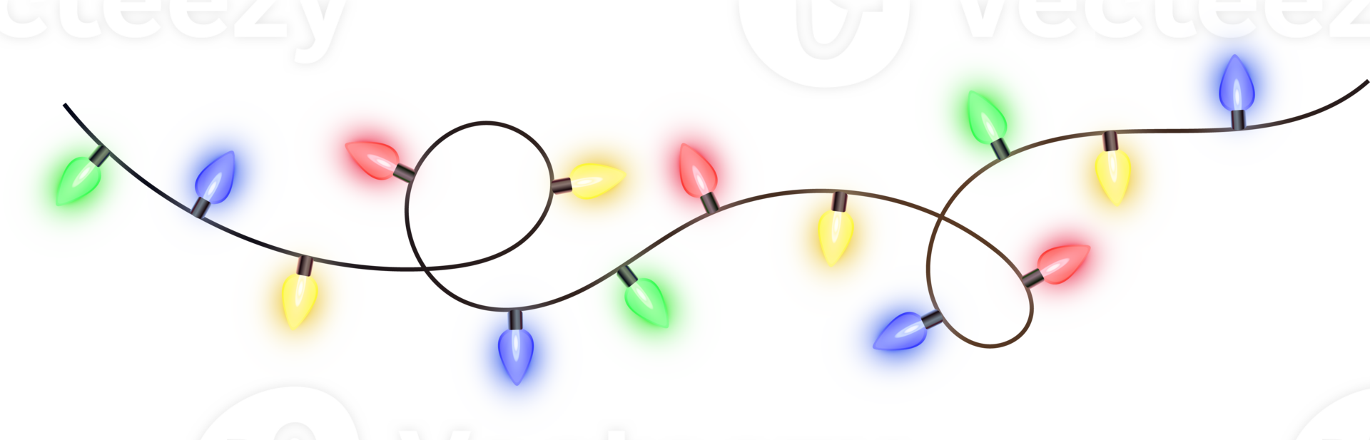 Christmas color lights png