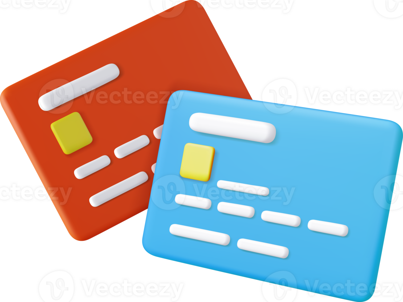 3D credit card png