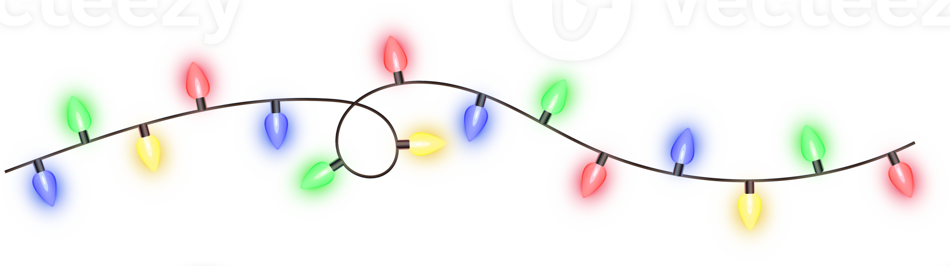 Christmas color lights png