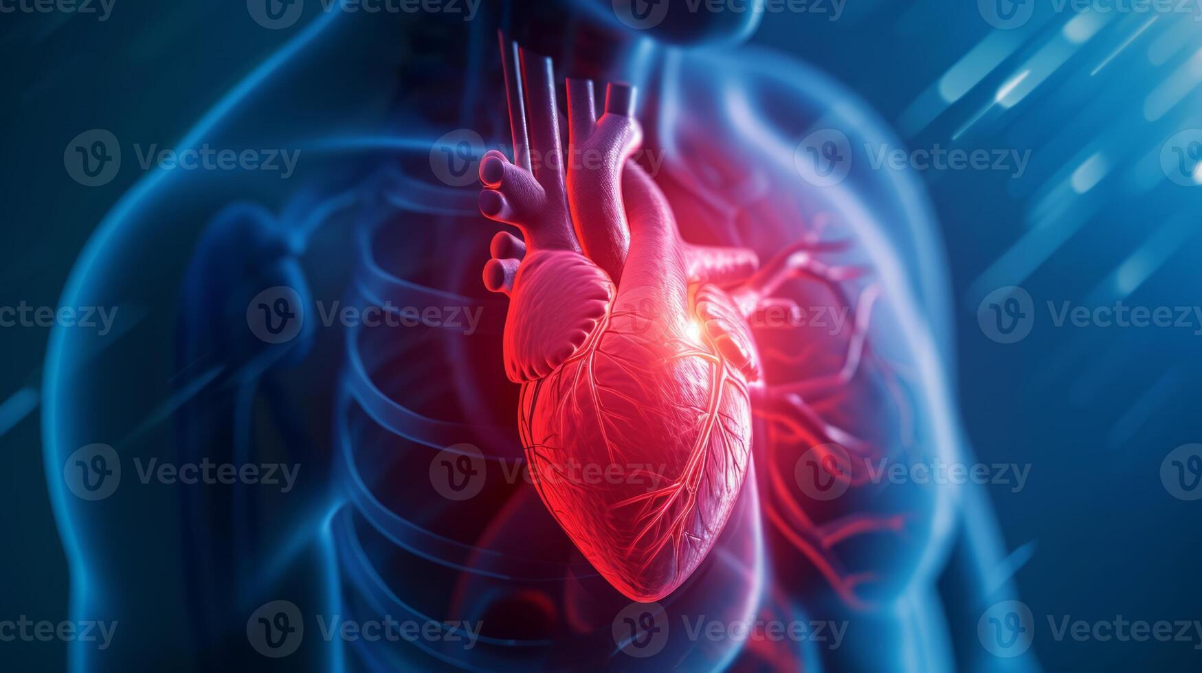 AI generated Heart Disease Awareness A Visual Exploration of Cardiovascular Health photo