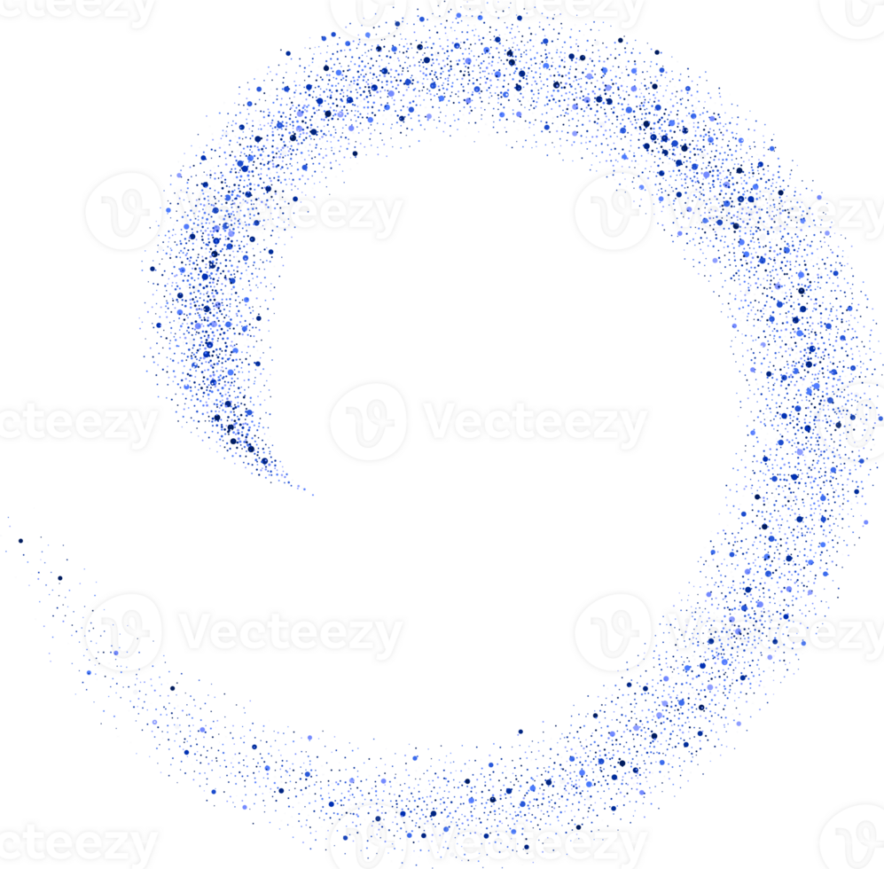 blue Glitter Swirl png