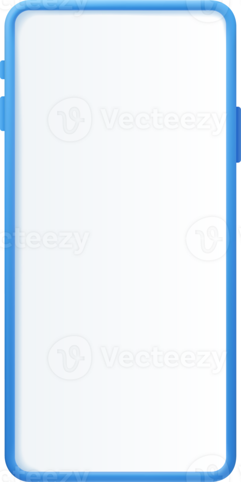 3D Render Smartphone mockup png