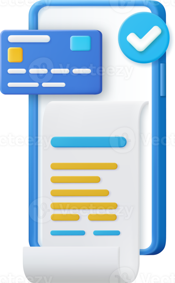 3D bill payment png