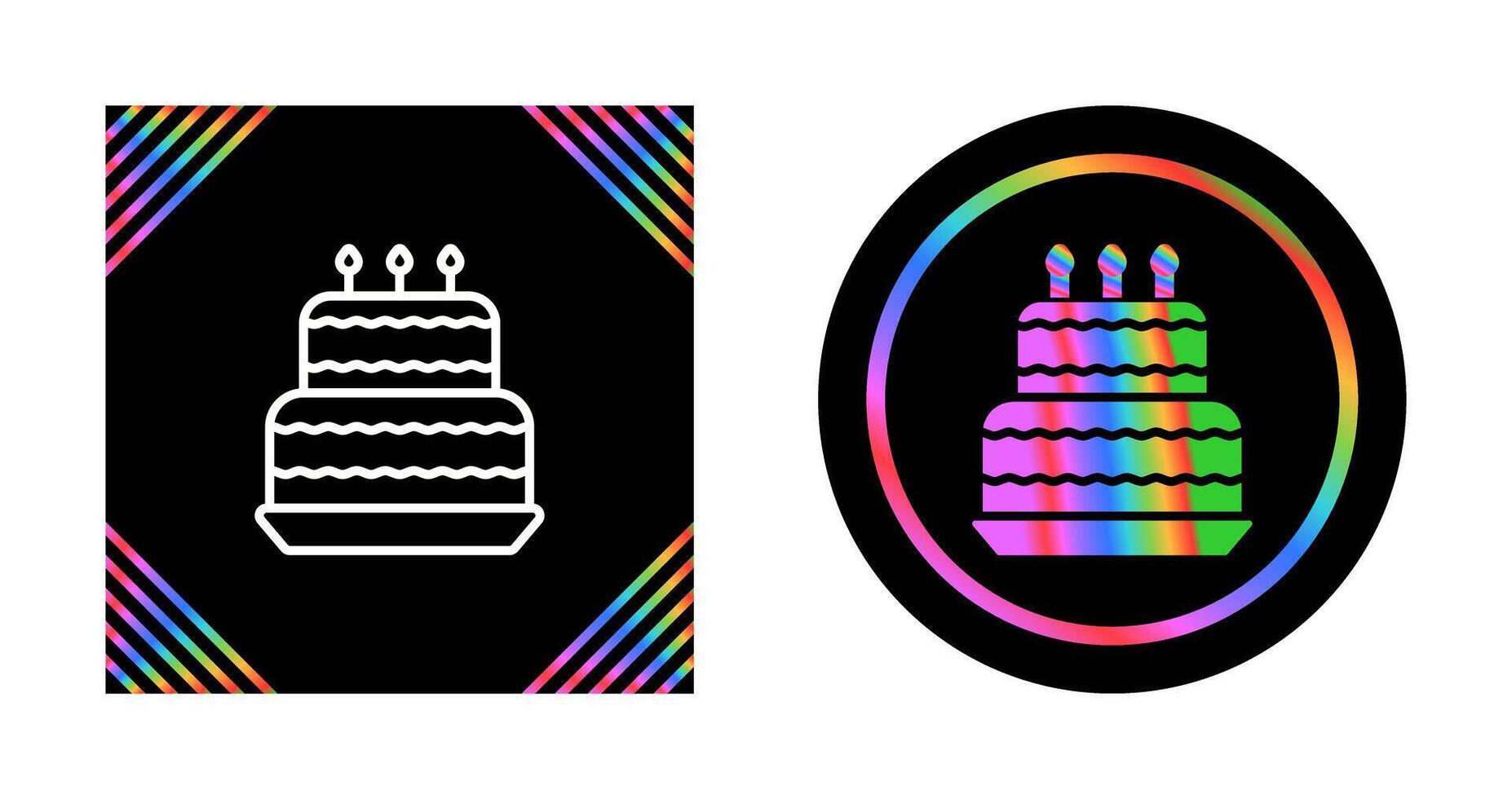 Birthday cake Vector Icon