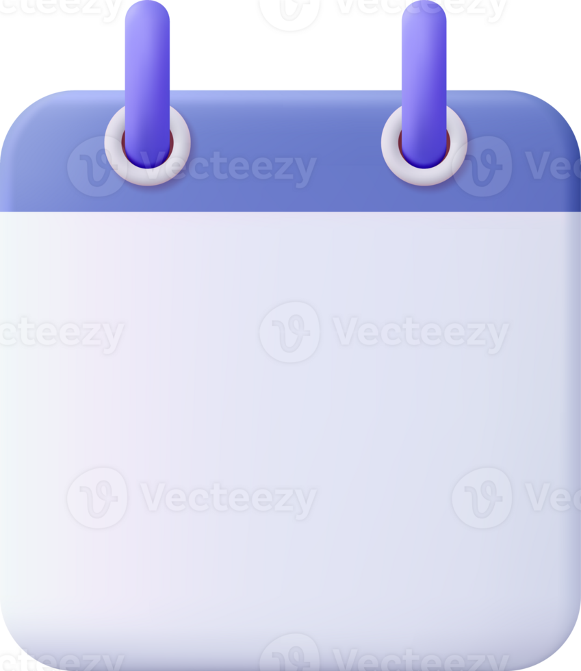3d Calendar assignment icon png