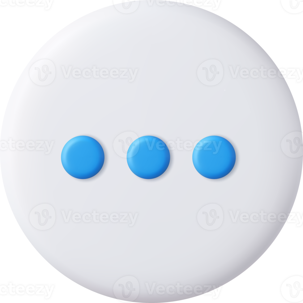 3d Blank white speech bubble png