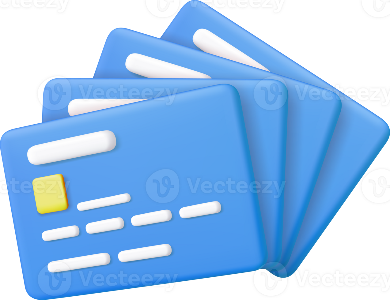 3D credit card png