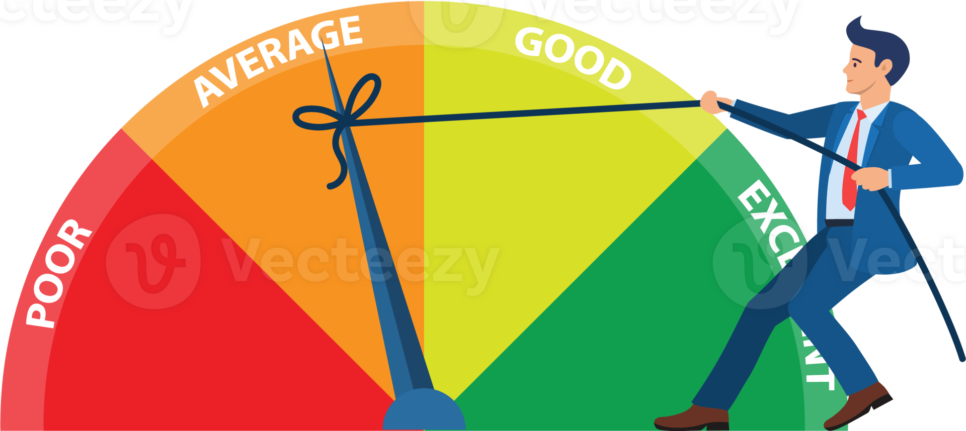 businessman pulling scale changing credit png