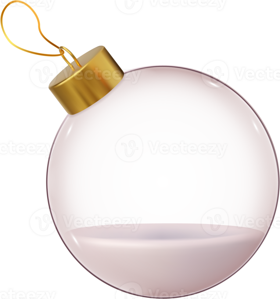 3D Christmas ball png