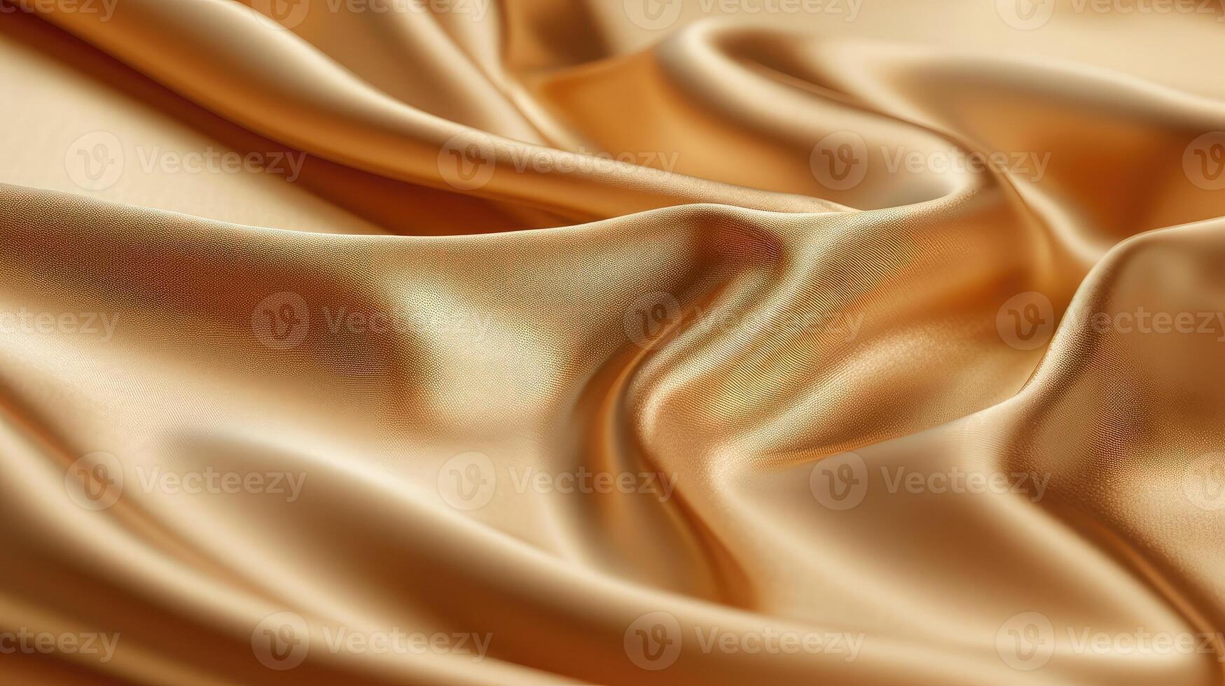 AI generated Light pale brown yellow silk satin. Gradient. Dusty gold color. Golden luxury elegant beauty premium abstract background. Shiny, shimmer. Curtain. Drapery. Fabric, cloth texture photo