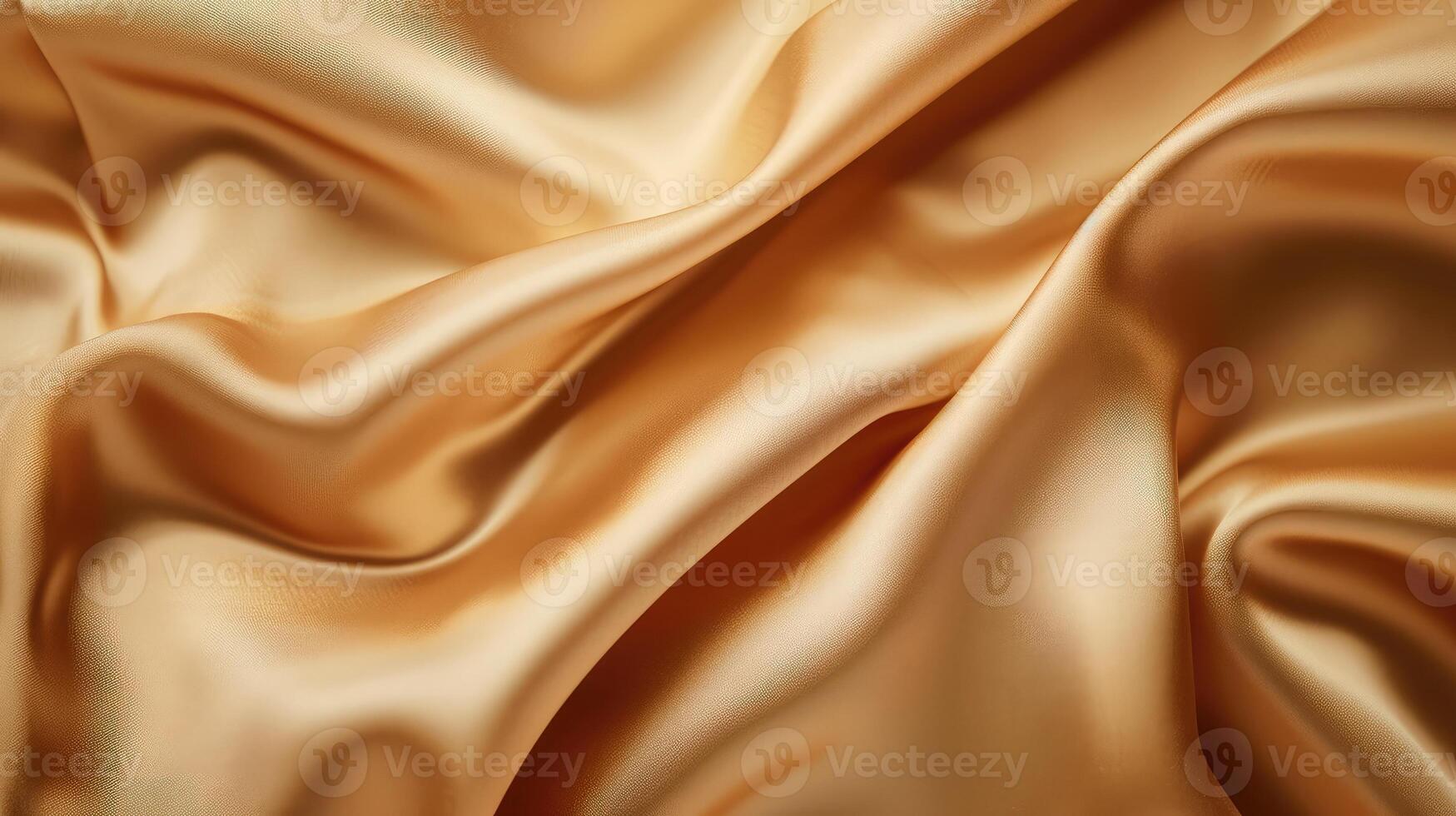 AI generated Light pale brown yellow silk satin. Gradient. Dusty gold color. Golden luxury elegant beauty premium abstract background. Shiny, shimmer. Curtain. Drapery. Fabric, cloth texture photo