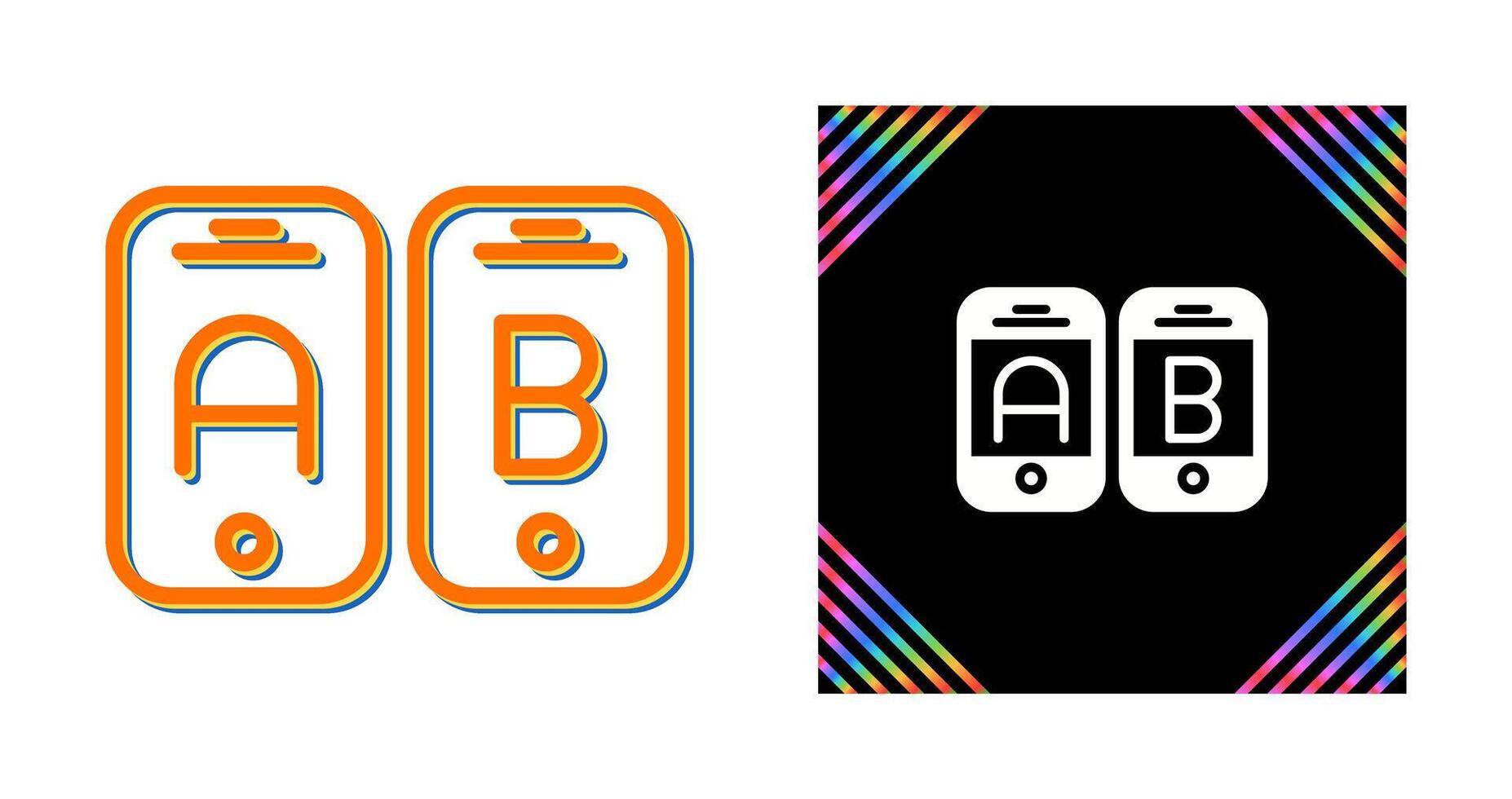 A B Testing Vector Icon