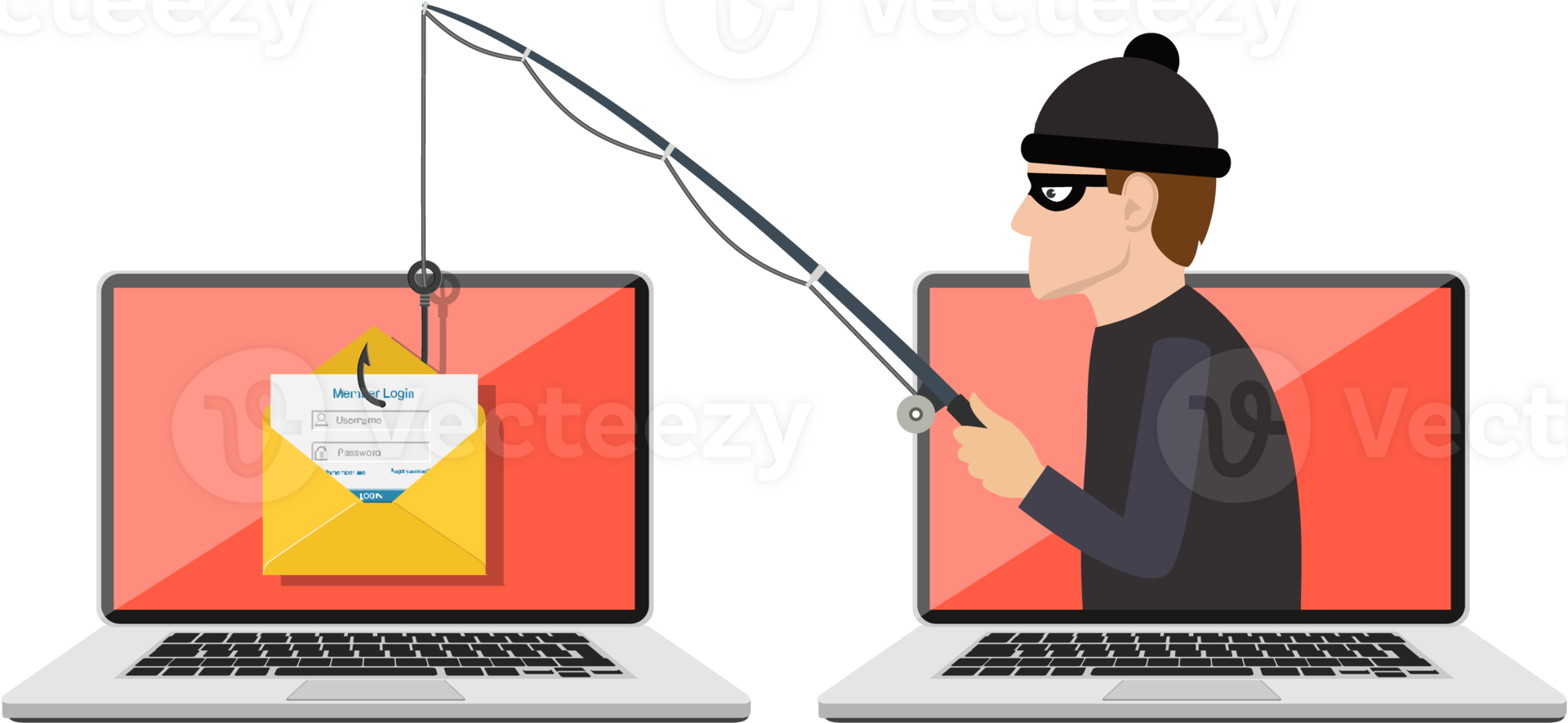 phishing truffa, pirata attacco png