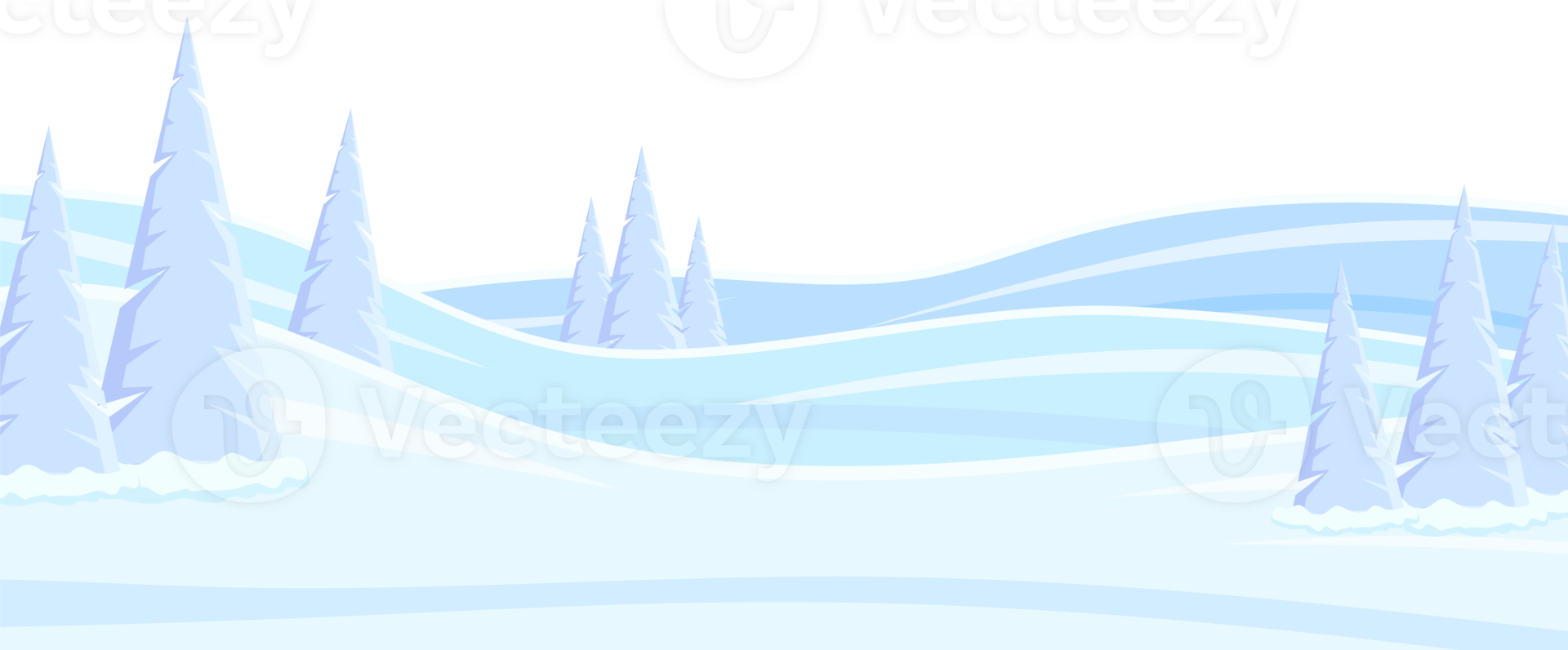 landscape background with snow and tree png