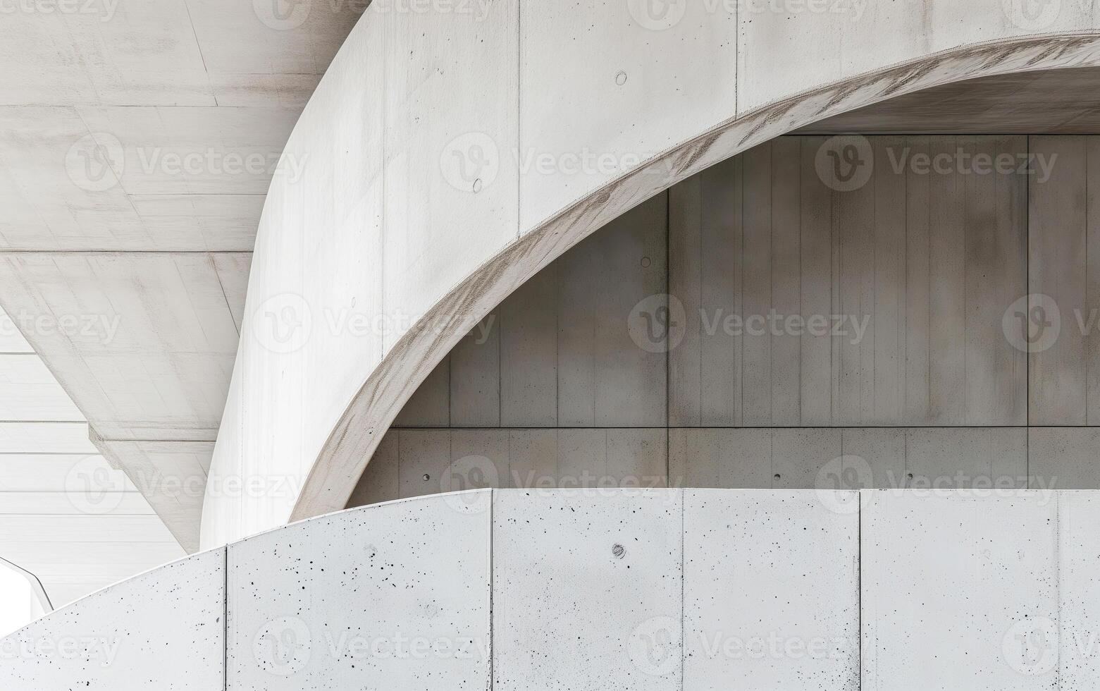 ai generado moderno blanco hormigón edificio. 3d hacer de resumen blanco arquitectónico edificio con vacío espacio para texto. foto