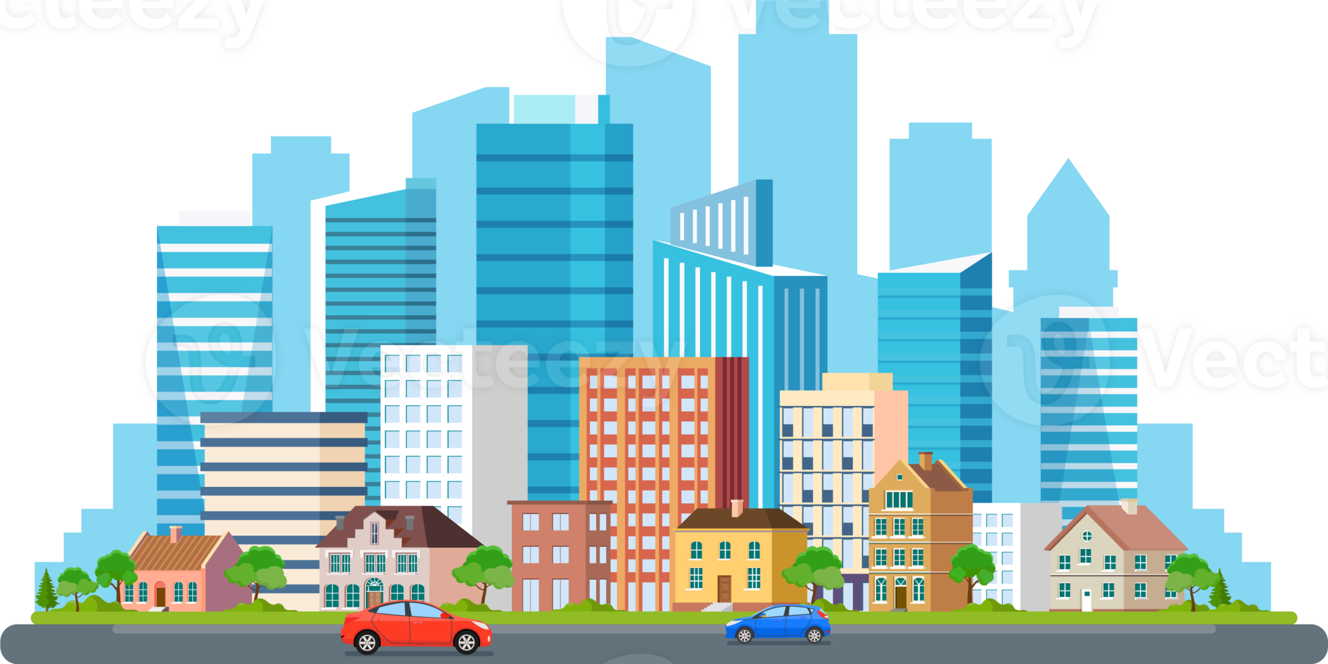Landscape with buildings. png